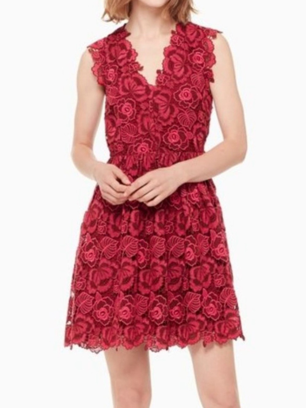 Kate Spade Sleeveless Lace Mini Dress Cocktail Party SZ 6 EUC